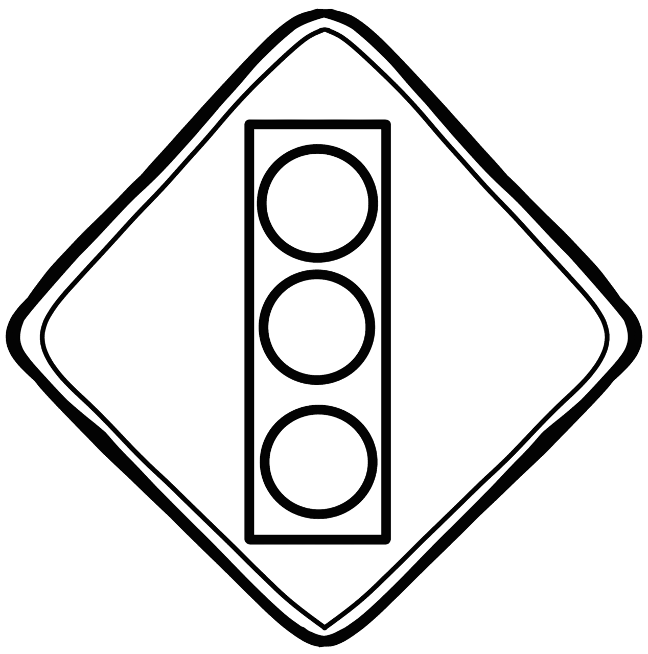 Traffic light page clipart image