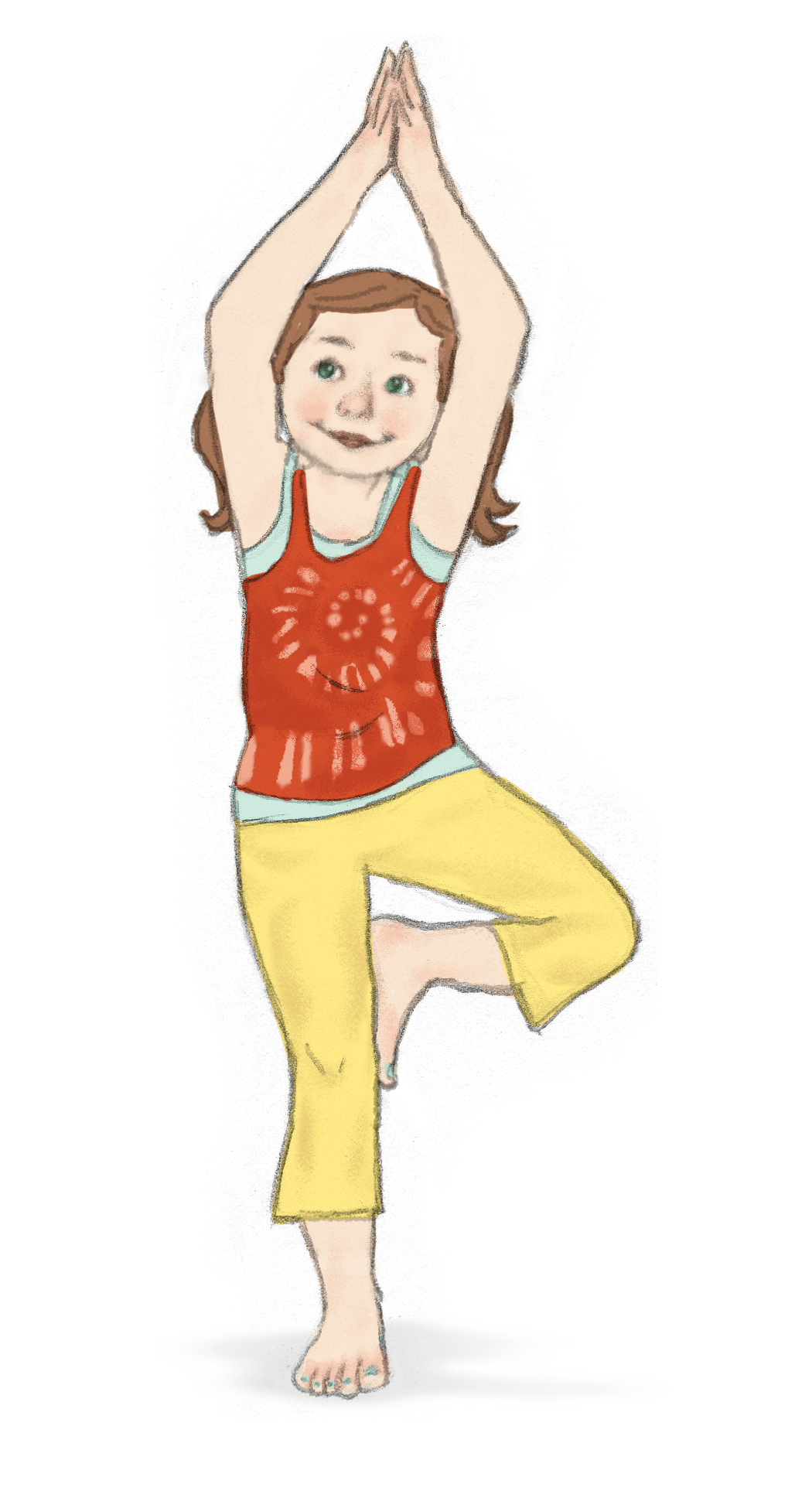 Halloween yoga poses for kids printable clipart picture