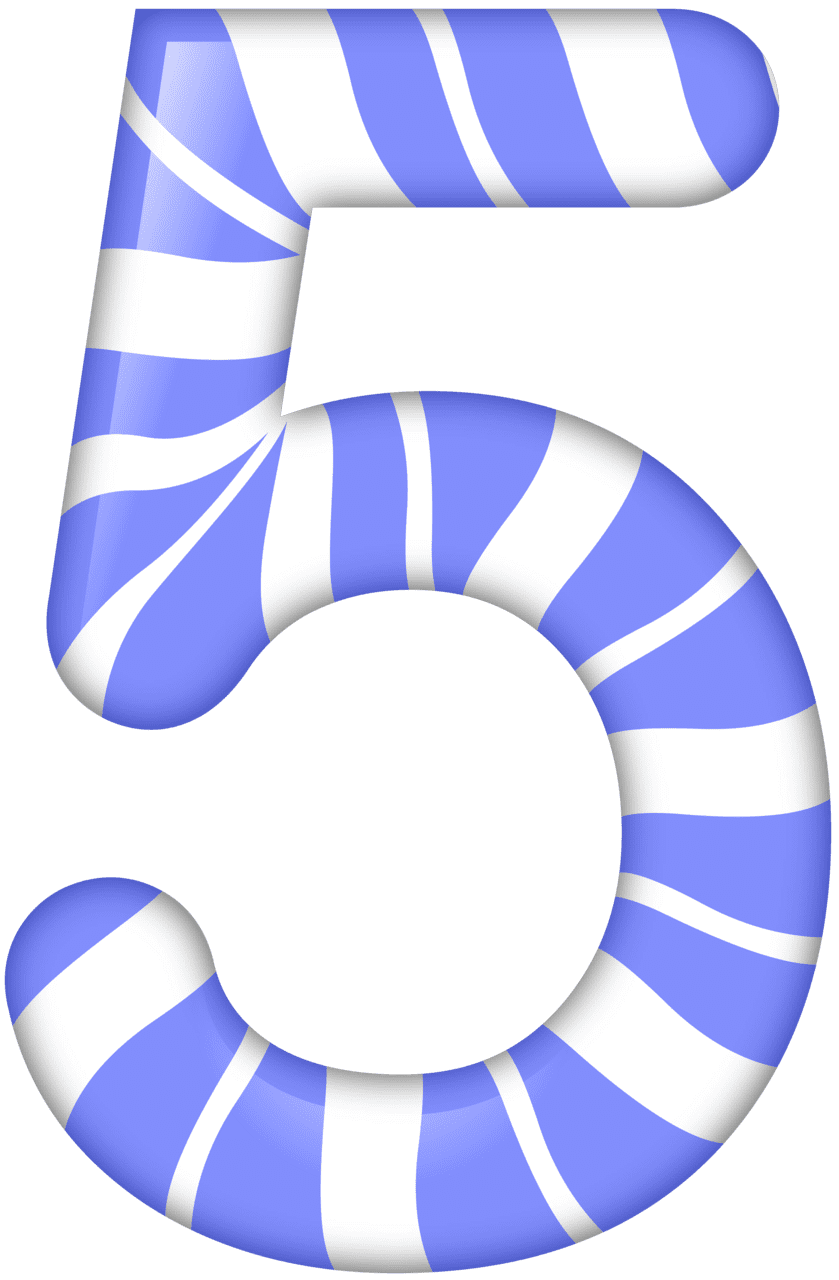Number five candy style clipart image yopriceville high quality images and fr imagenes de arte alfabeto para imprimir 2