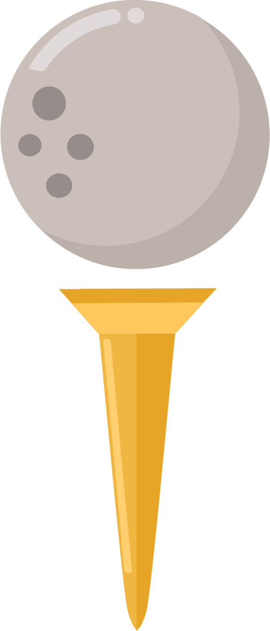 Golf ball vector clipart images 4