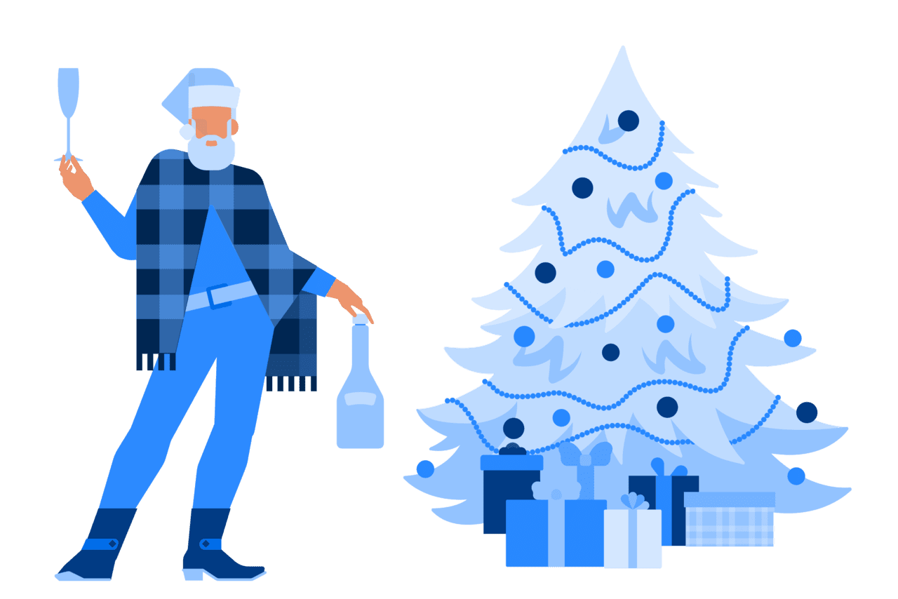 Christmas tree png party clipart free