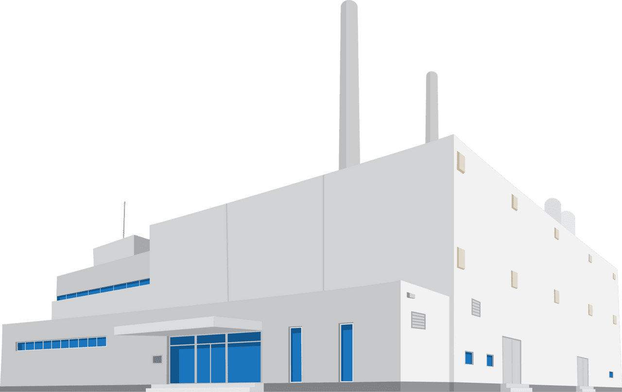 Factory manufacturing plant vector clipart images