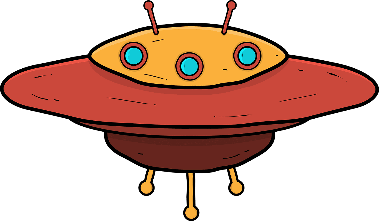 Alien spaceship ufo vector graphic clipart