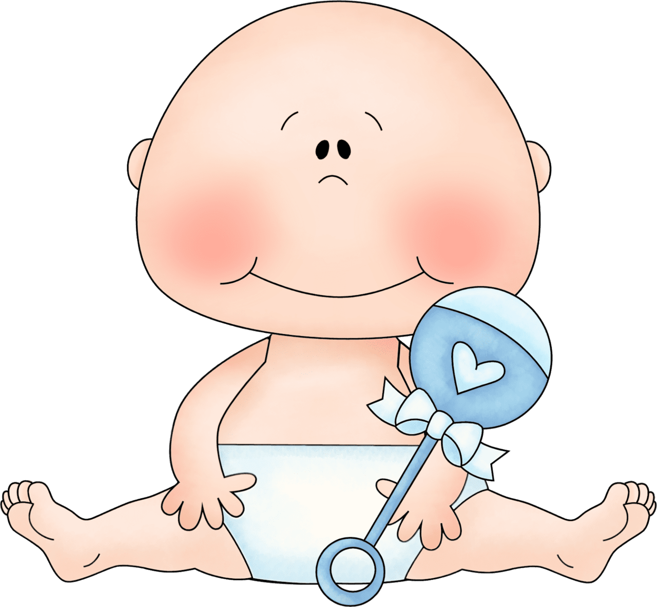 Infant beb para baby shower clipart picture