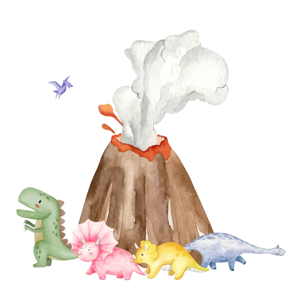 Volcano bled an exciting dinosaur adventure for the whole family clipart free