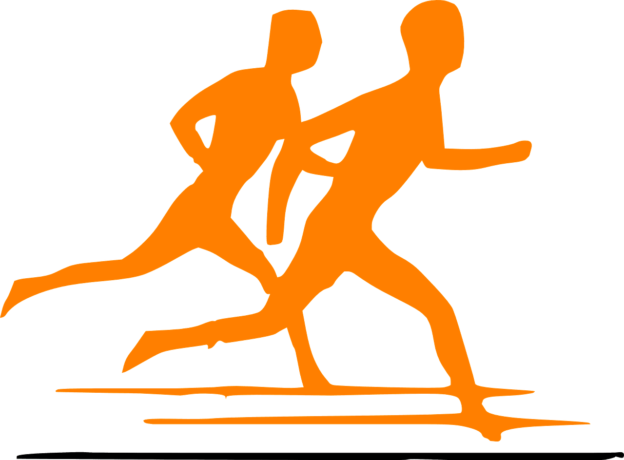 Runner track hletics vector graphic clipart