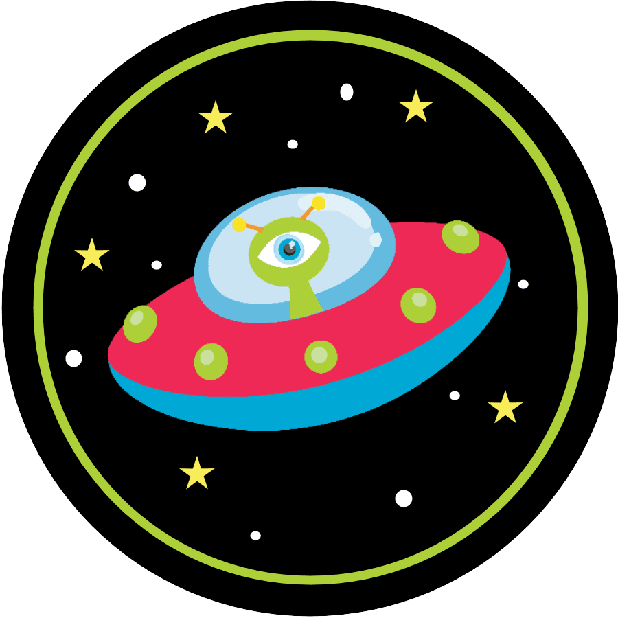 Ufo space birthday ty invitations pack clipart picture