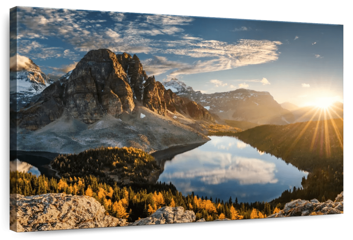 Lake magog wall art piece clipart image