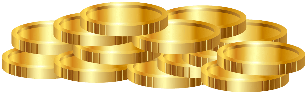 Pile of coin clipart high quality images and