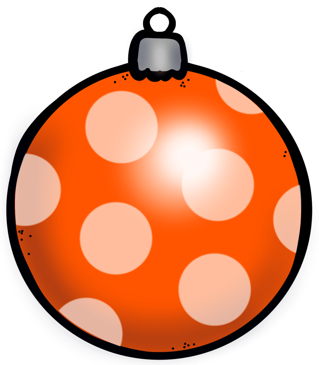 Christmas bulbs pin page clipart vector