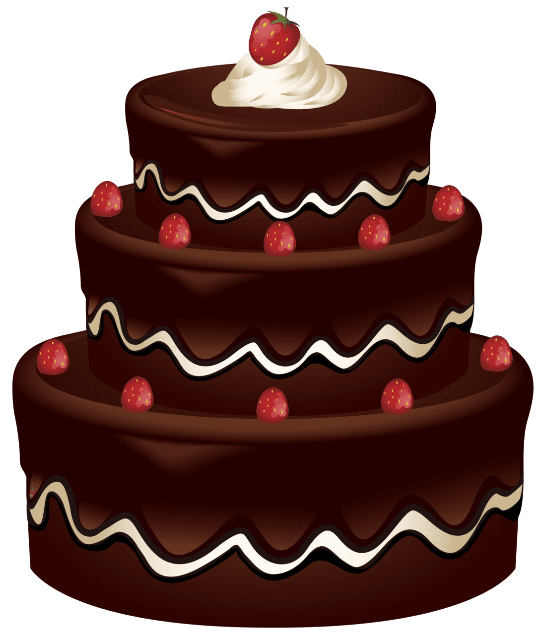 Chocolate cake clipart image