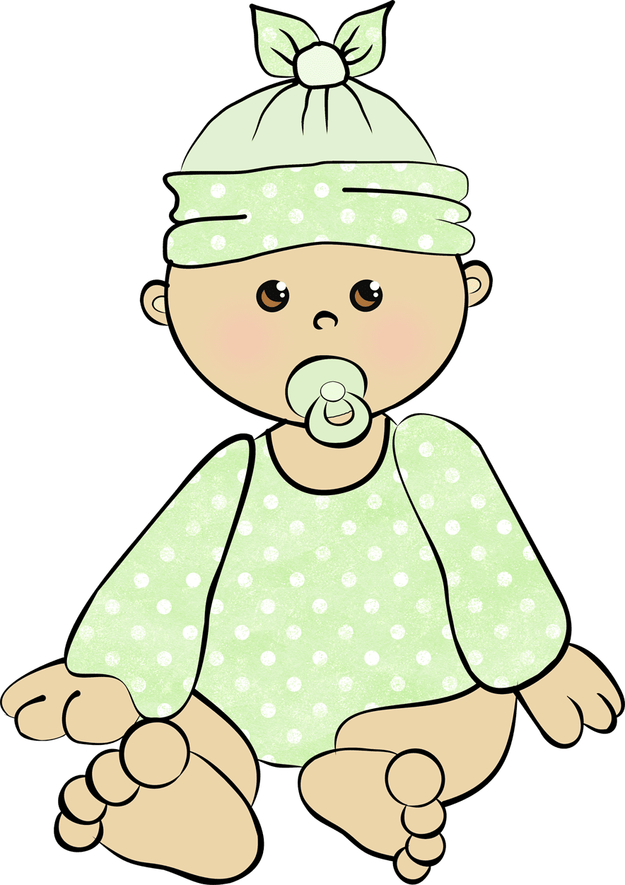 Infant pin page clipart image 2