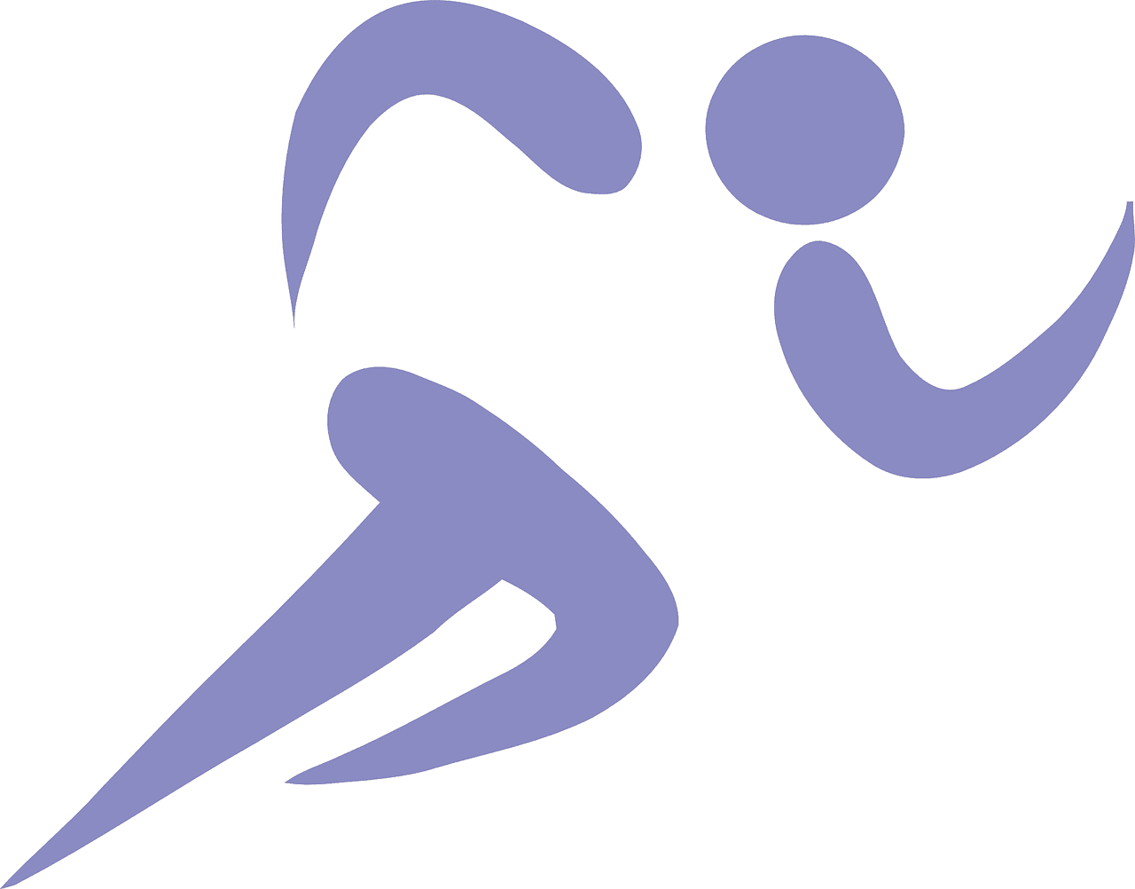 Runner olympic petitor vector graphic clipart