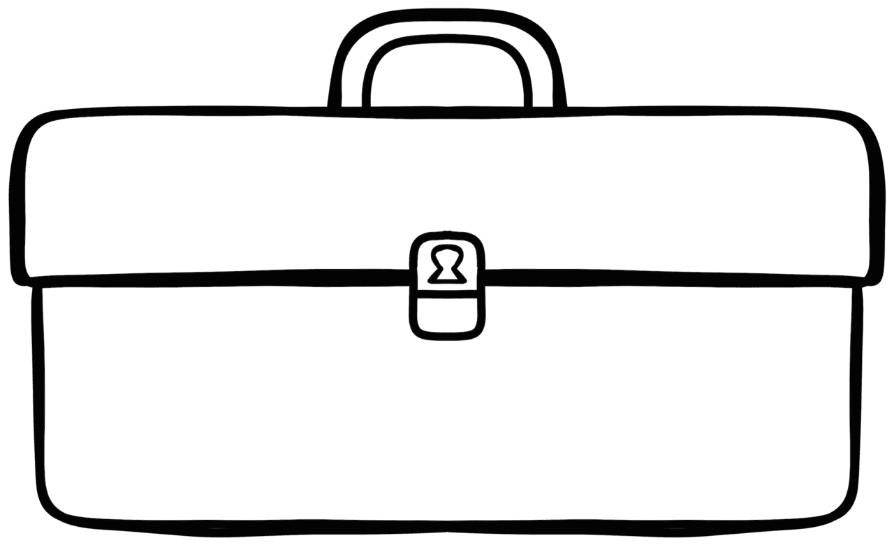 Suitcase pin page clipart logo