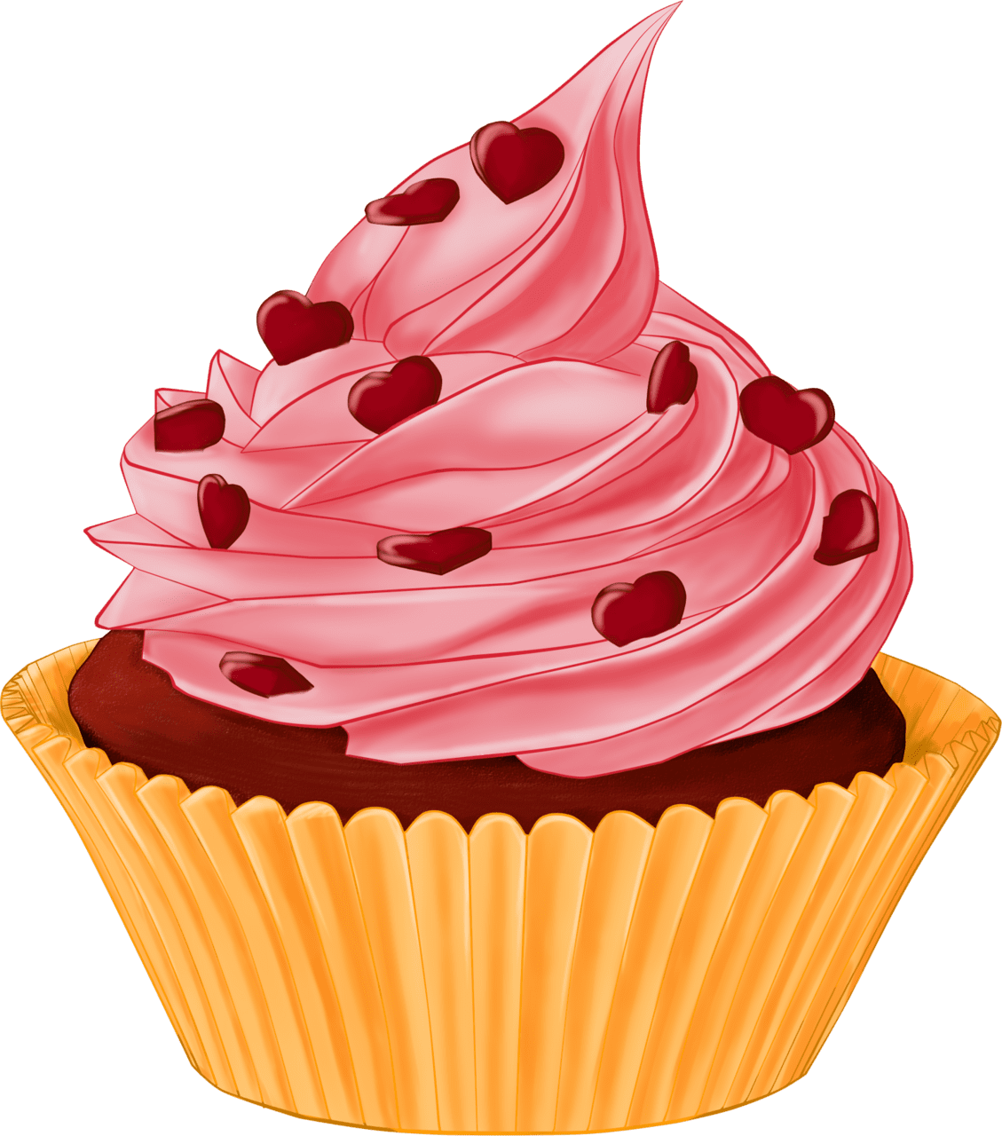Muffin pin by anis cupcake drawing cakes clipart background