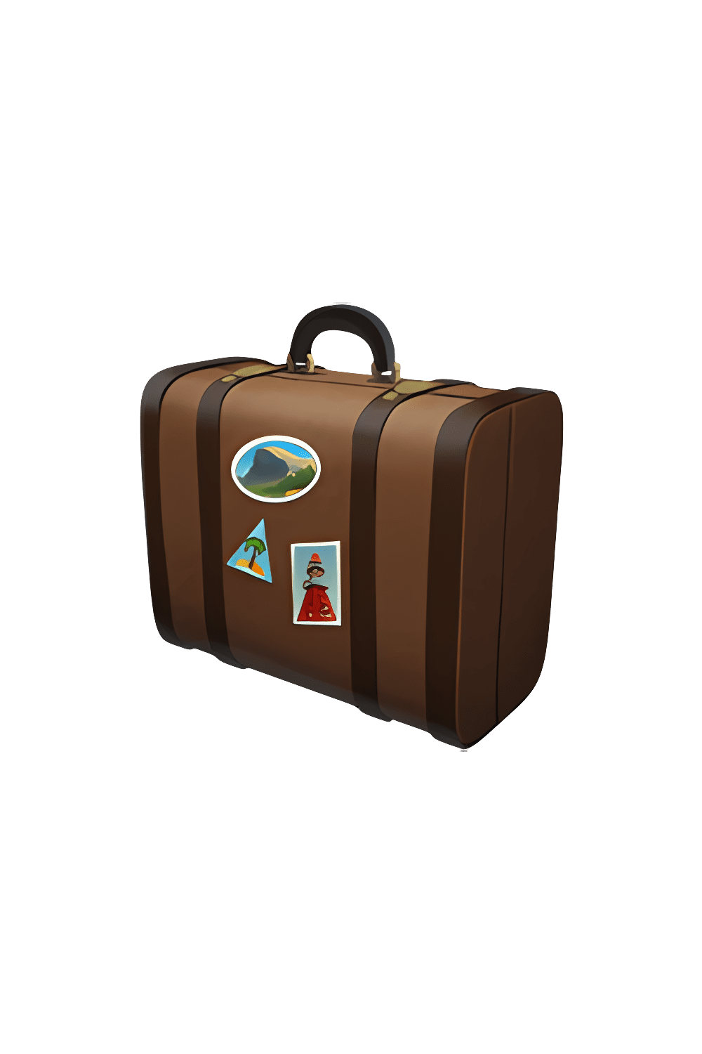 Suitcase luggage emoji clipart transparent