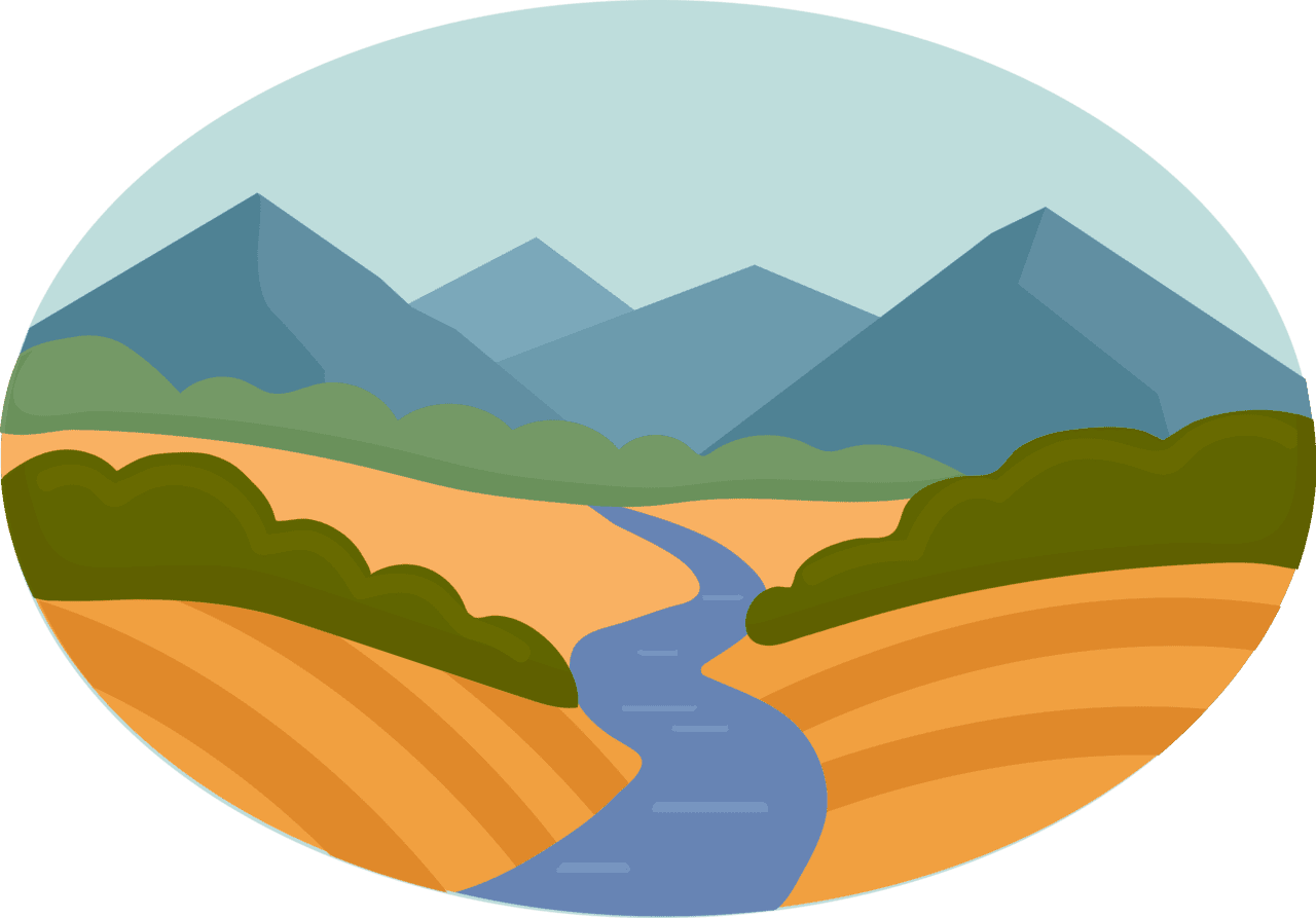 River valley vector clipart images