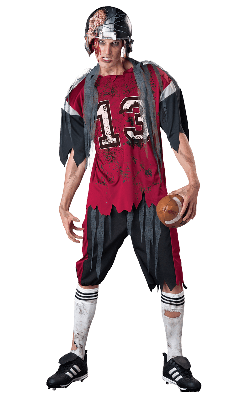 Mens dead zone zombie american football player halloween fancy dress costume ebay clipart image