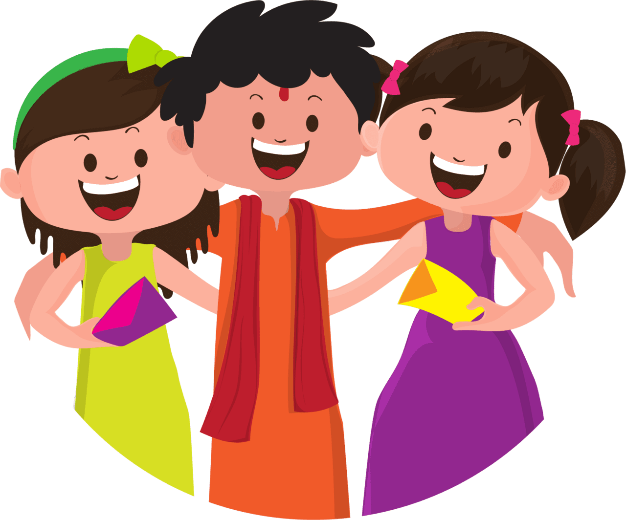 Hugging rakhi for raksha bandhan clipart happy images