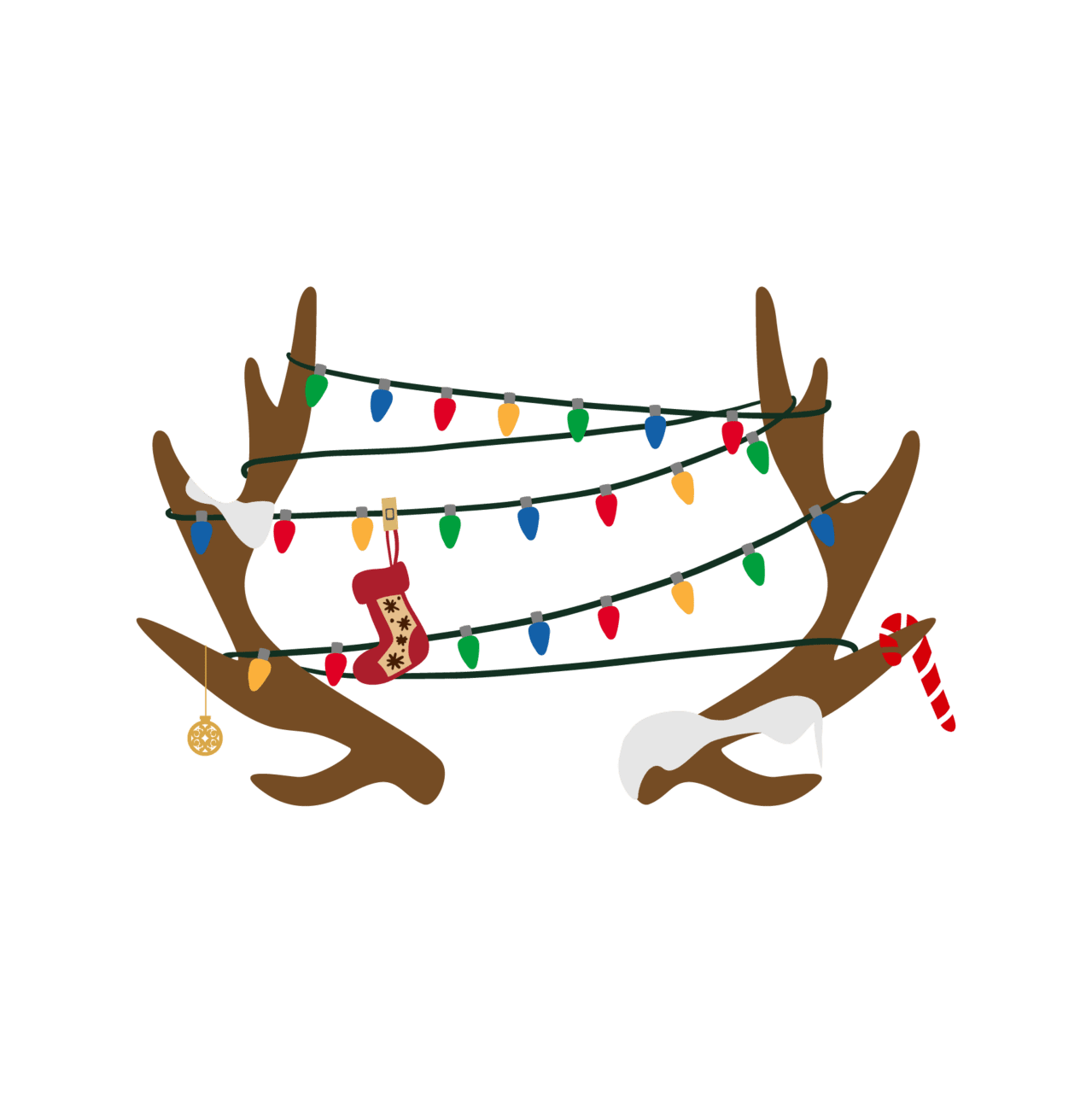 Christmas light pin page clipart image