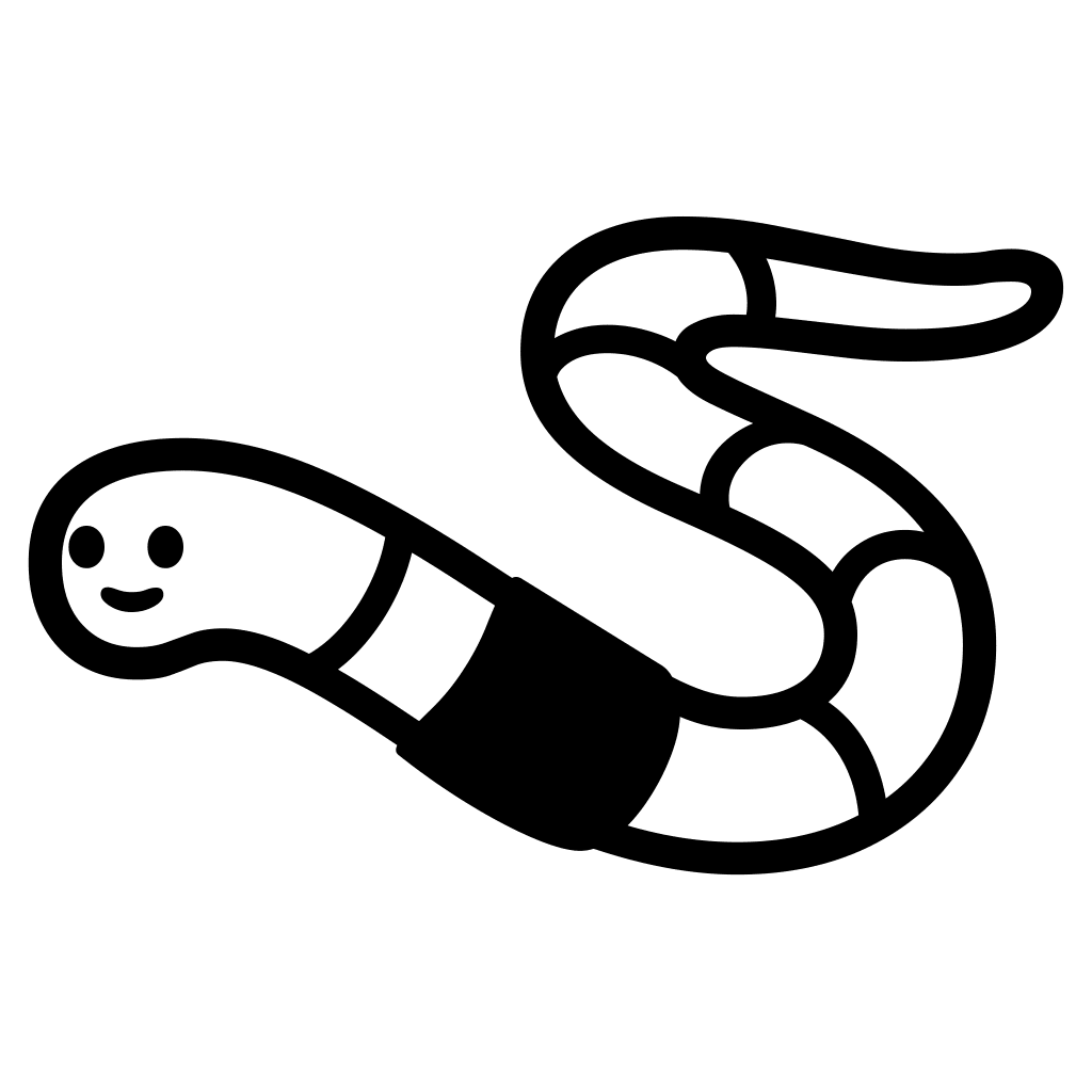 Worm emoji clipart image