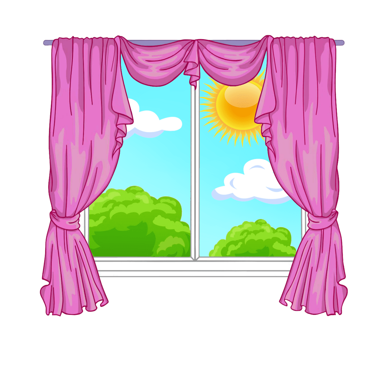 Window pin page clipart image