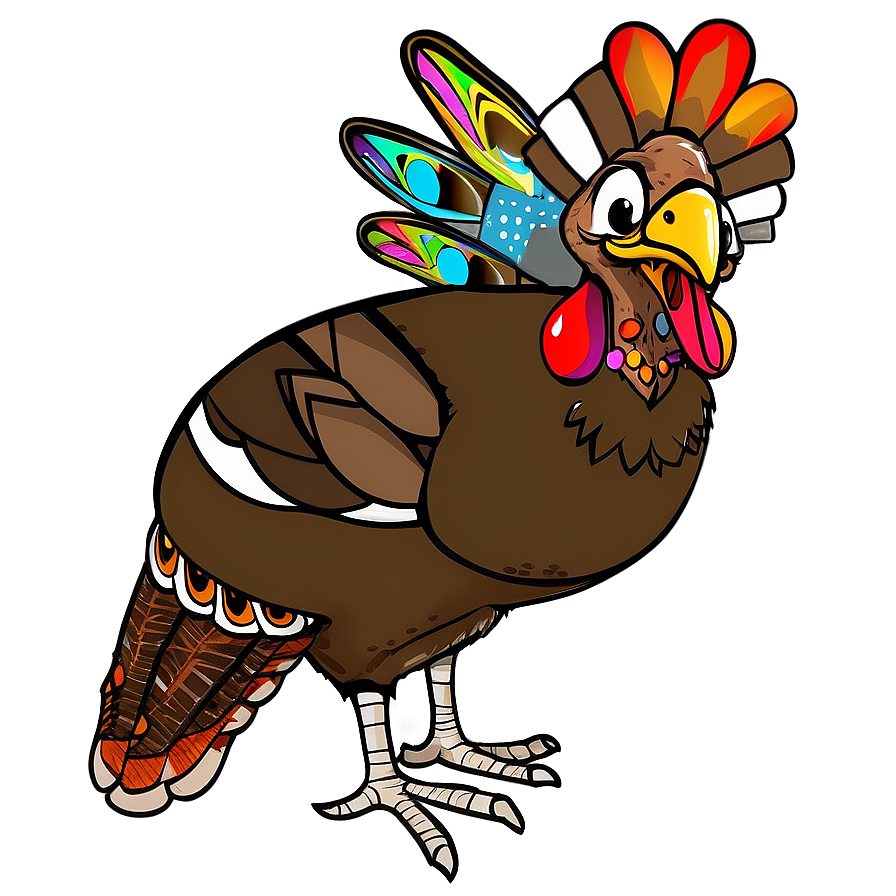 Cute turkey simple clipart picture