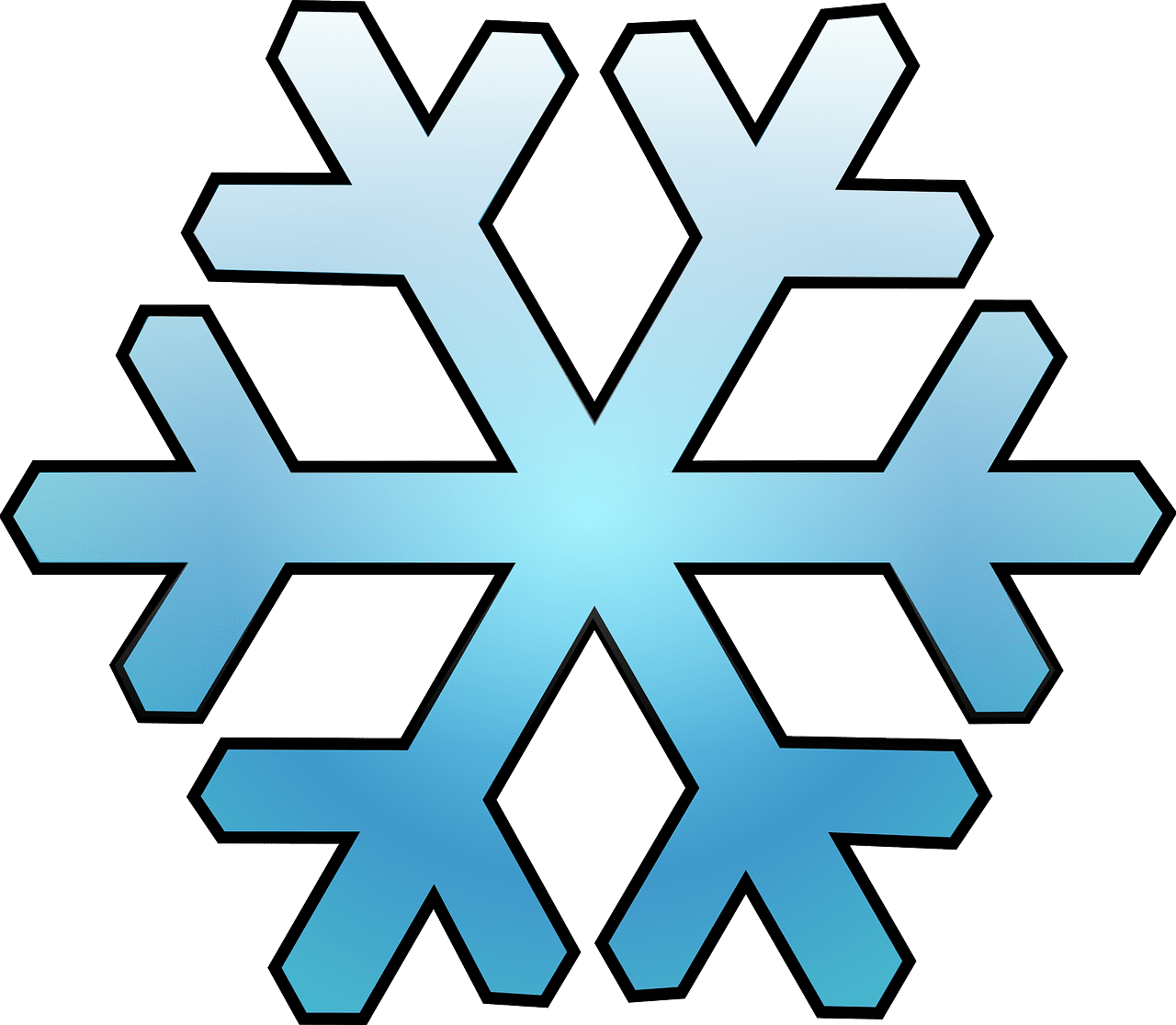 Snowfall cold snow snowflake vector graphic clipart