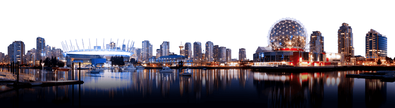 Vancouver city skyline clipart vector