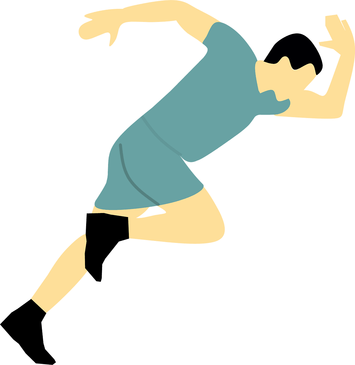 Runner vector clipart images 4