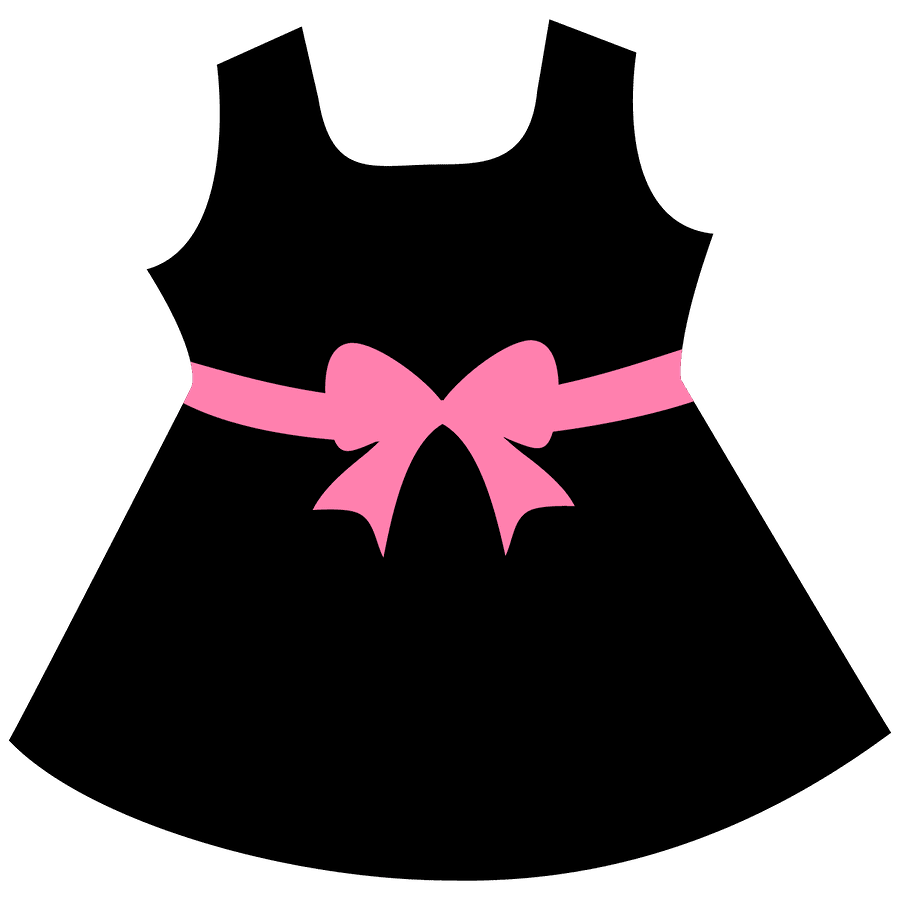 Dress pin page clipart image 3