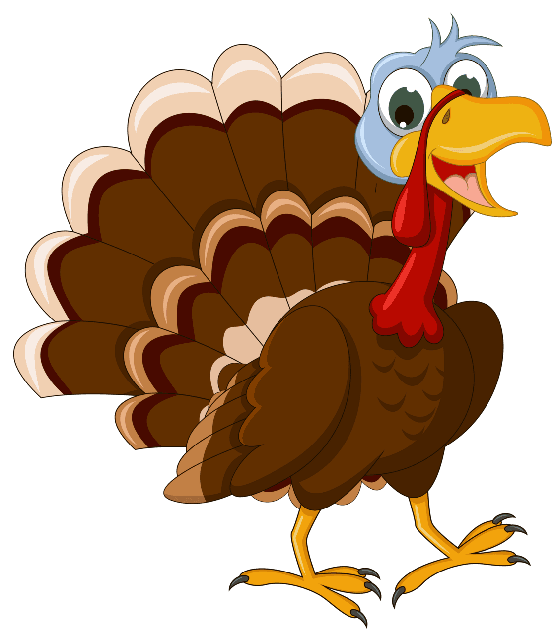 Cute turkey thanksgiv picture clipart