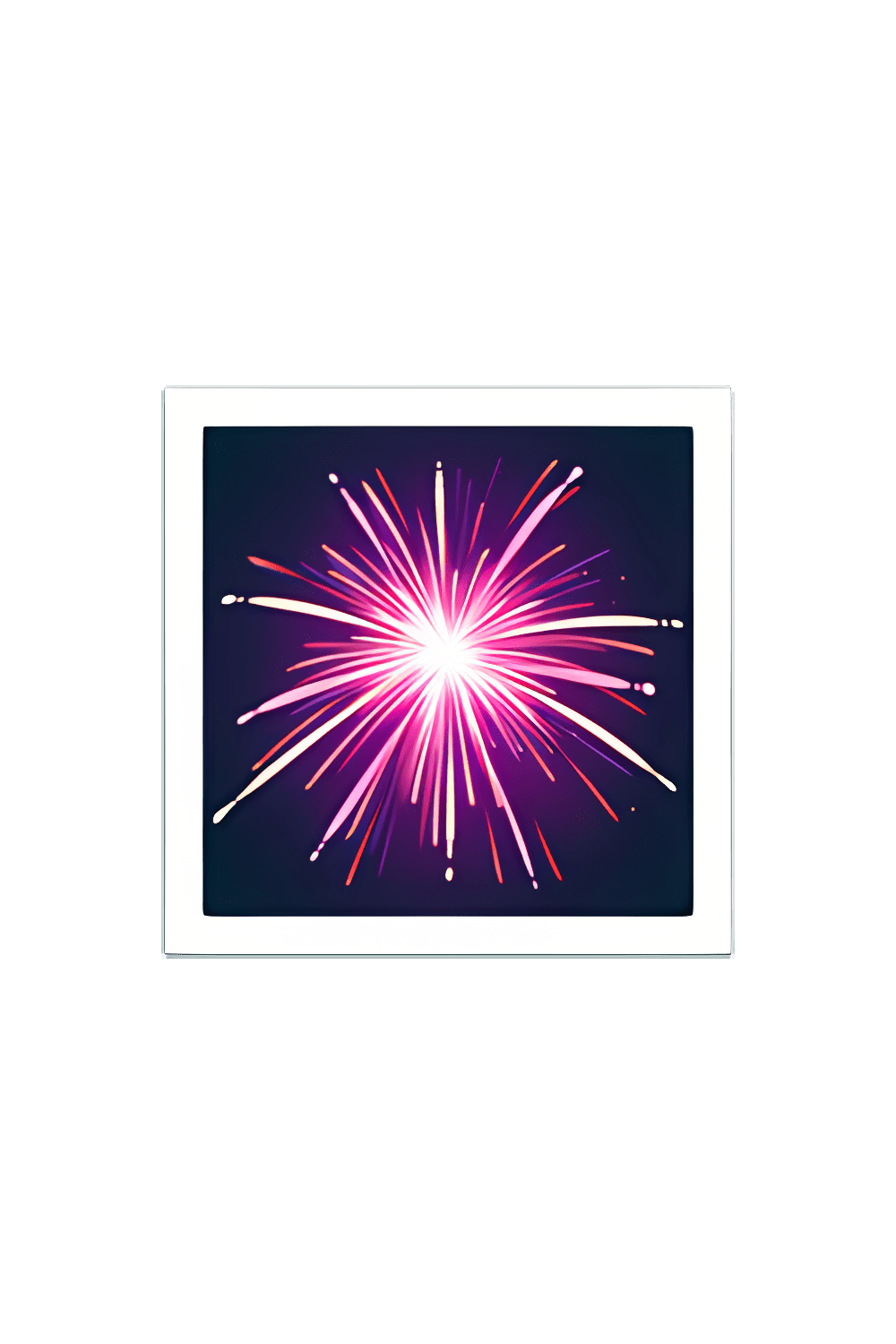 Explosive fireworks emoji clipart image