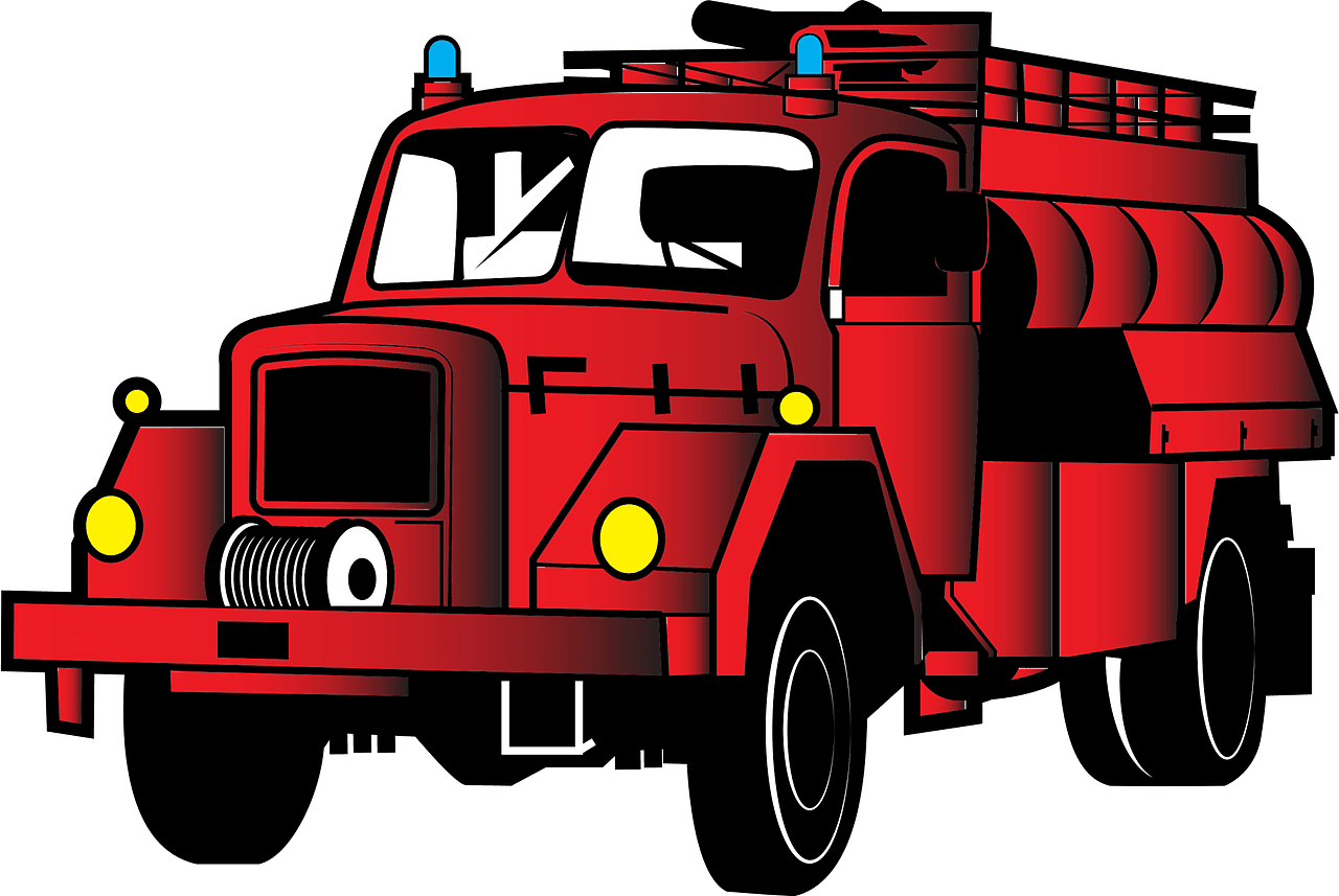 Firetruck fire truck vector clipart images 6