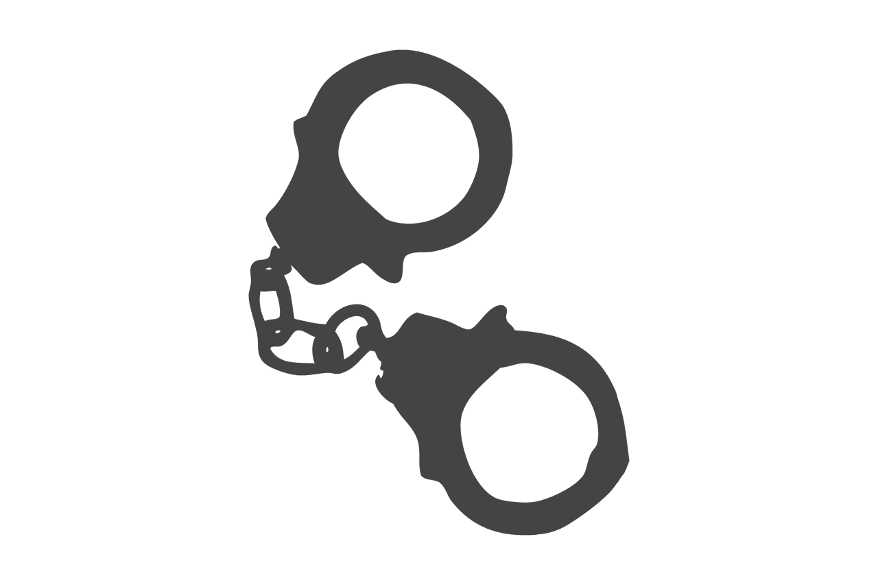 Security handcuffs chain image clipart