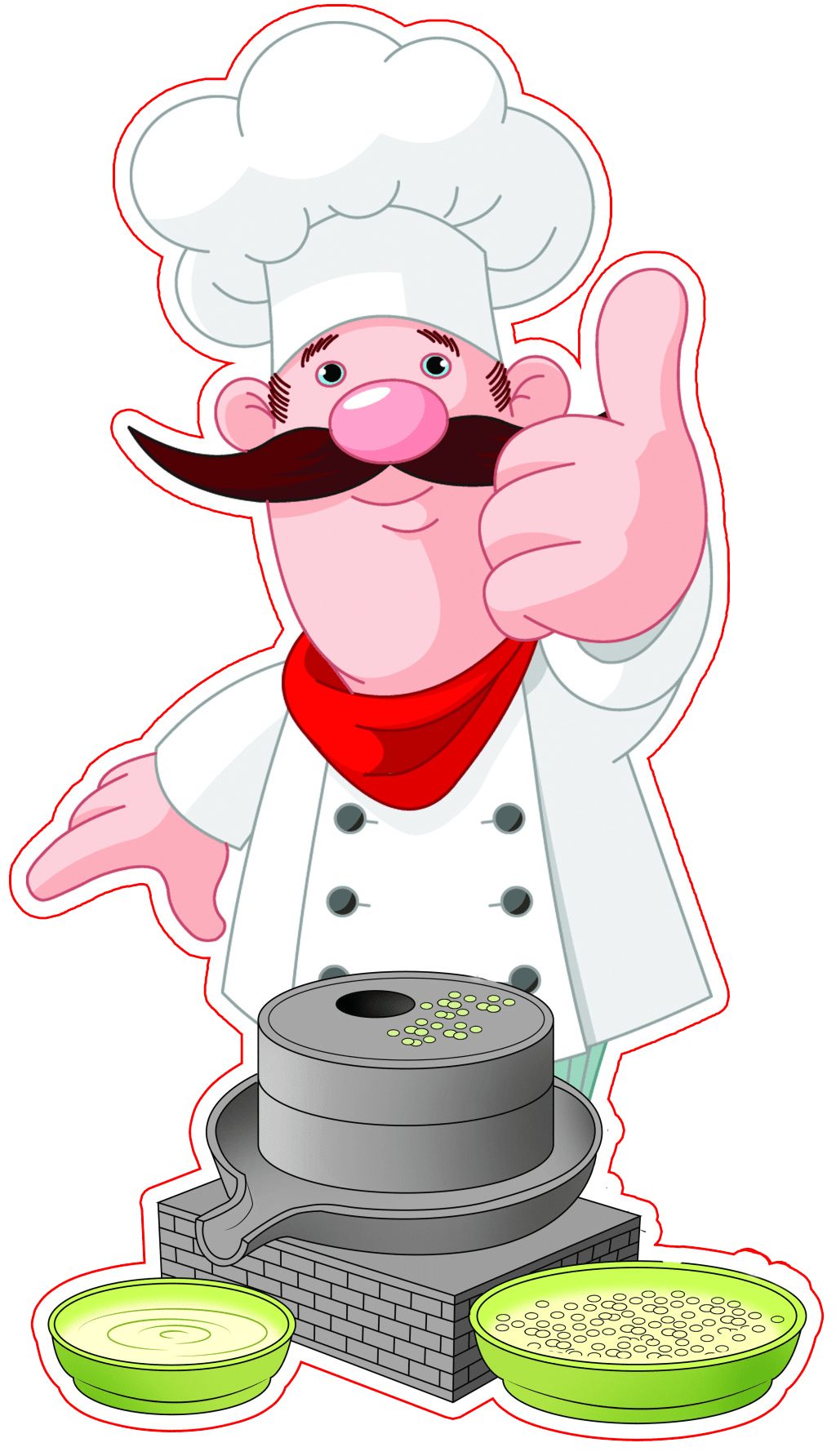 Chef hat pin page clipart logo 2