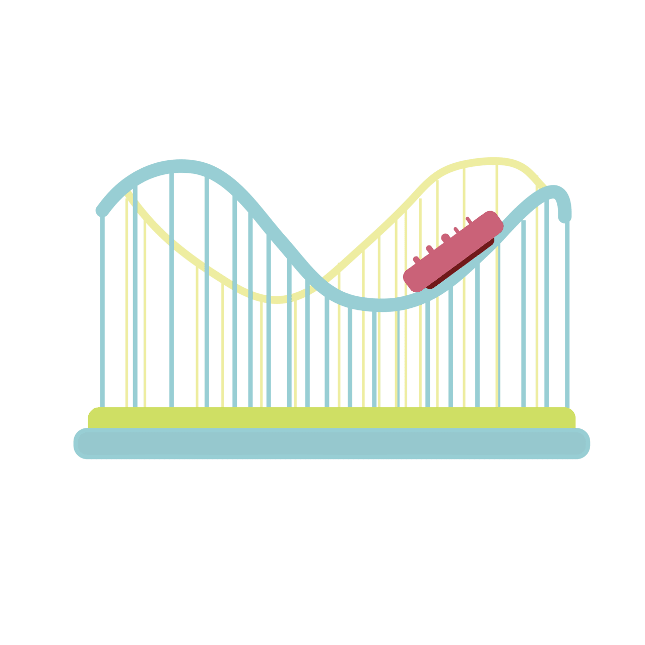 Roller coaster amusement facilities coasters and clipart image for