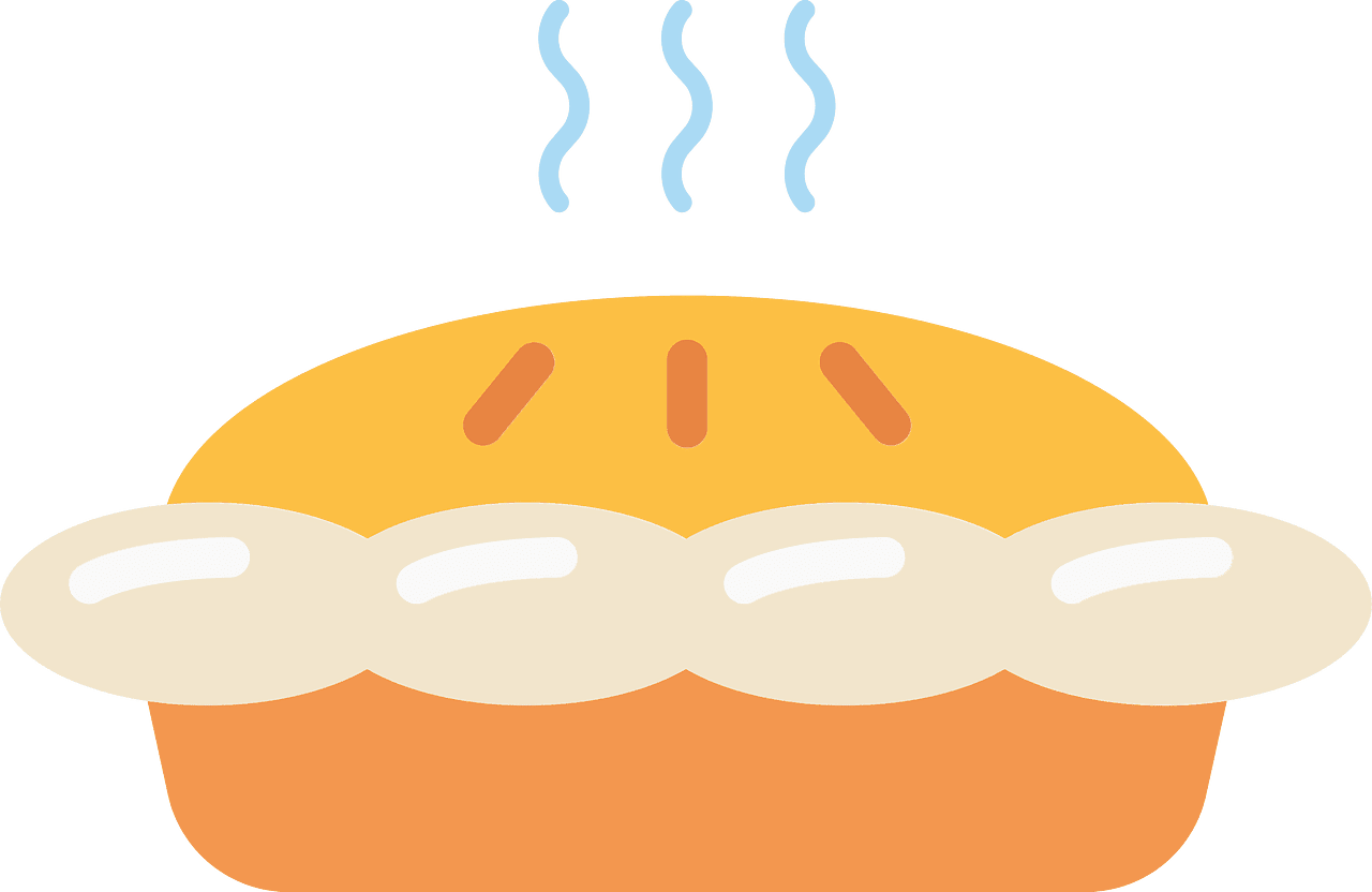 Pumpkin pie vector clipart images 9