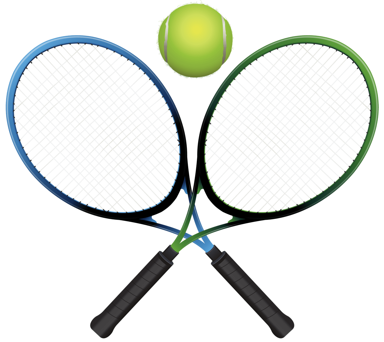 Tennis racket and ball clipart best vector