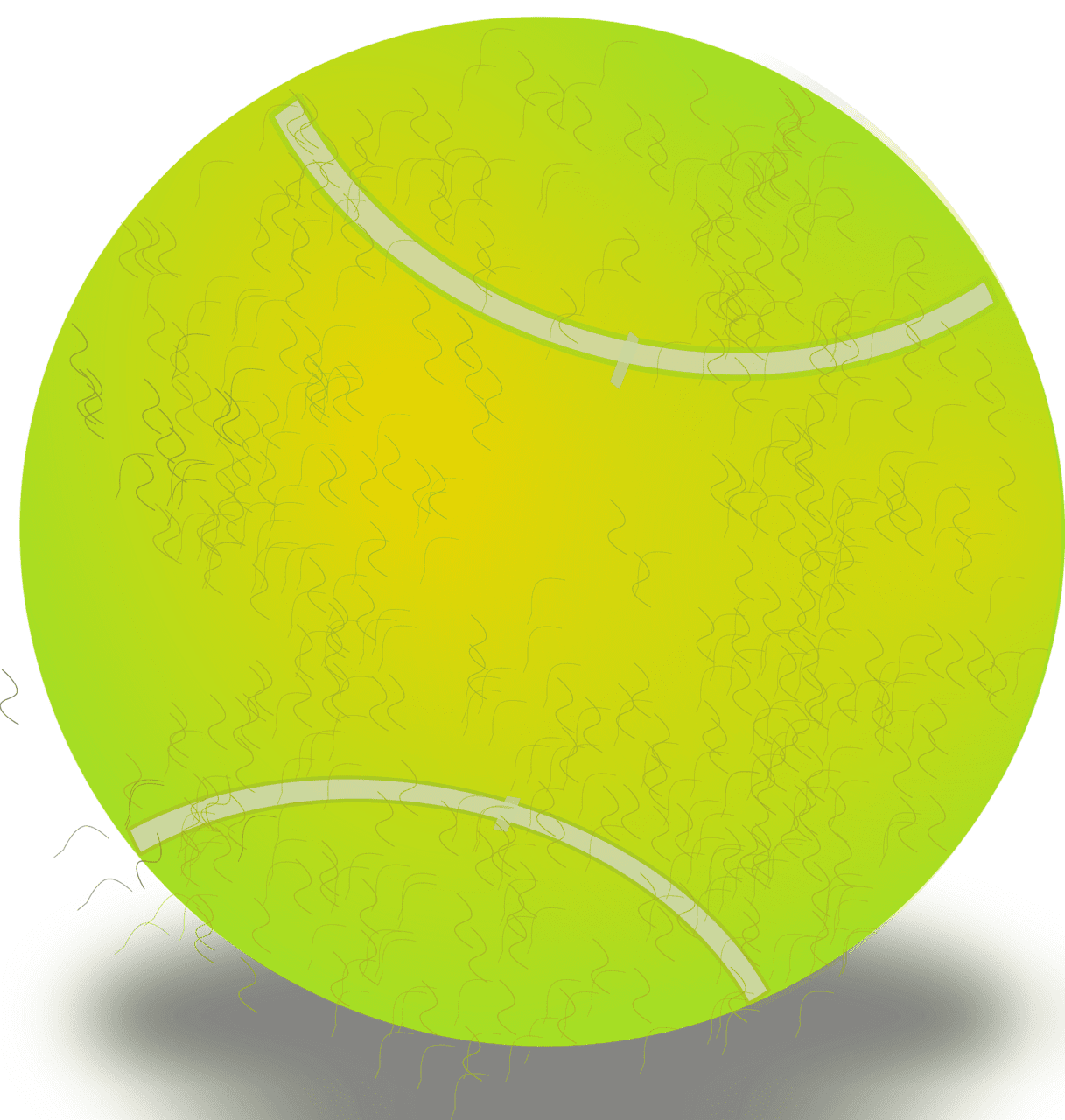 Tennis ball vector clipart images