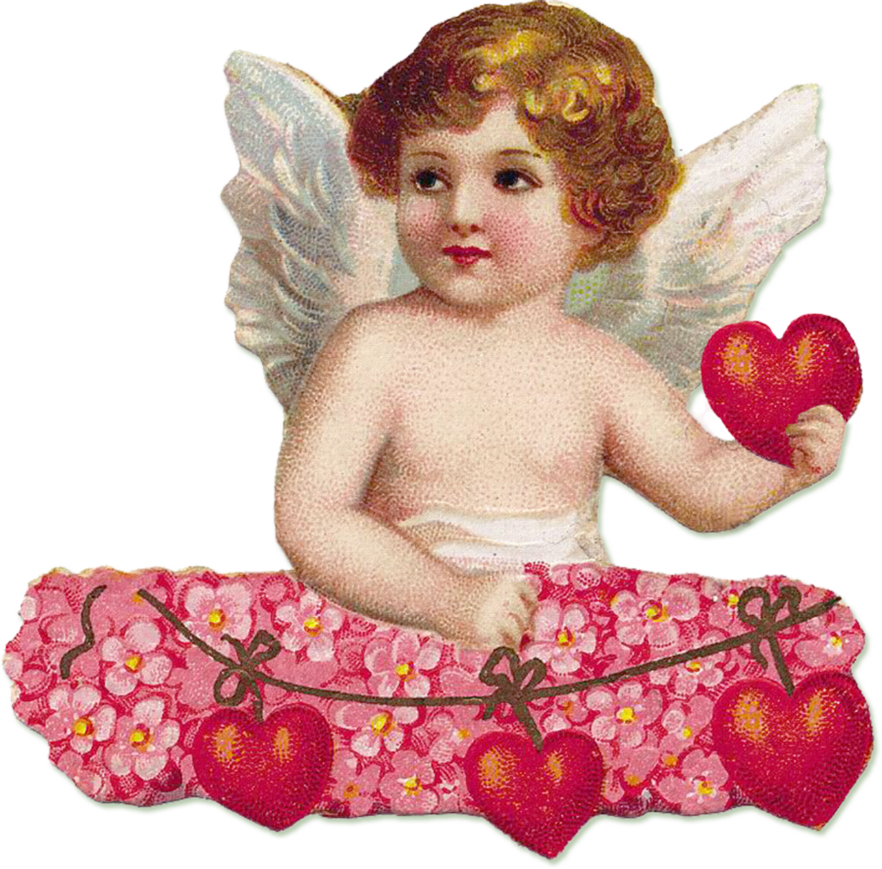 Cupid pin page clipart image