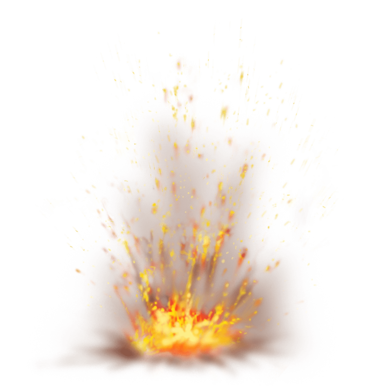 Smoke firefox with sparks clipart picture