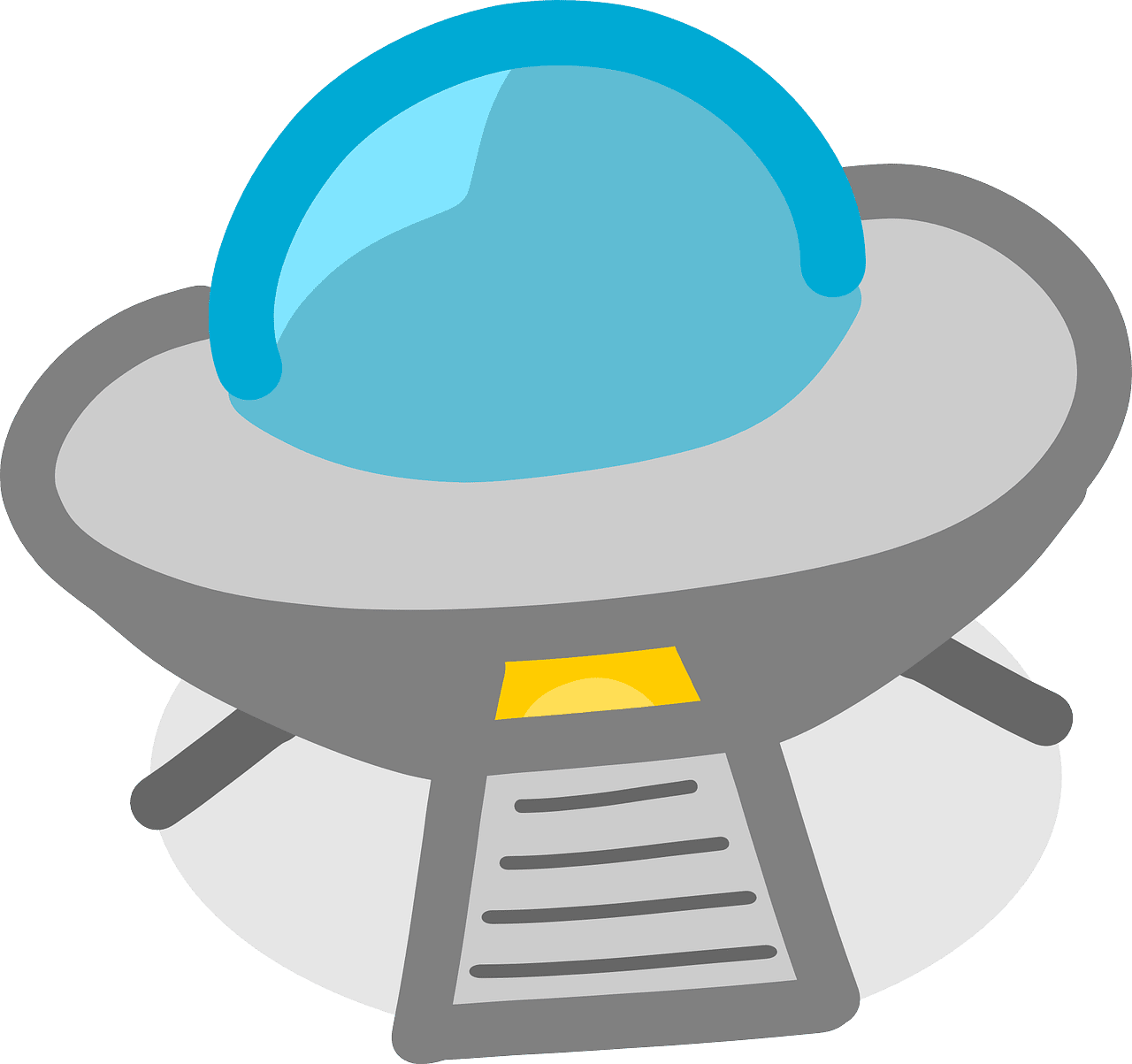 Ufo flying saucer cosmic vector graphic clipart