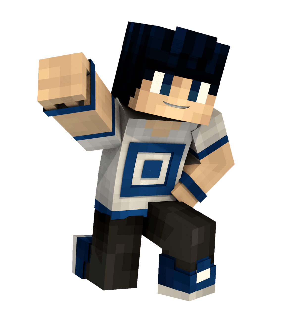 Planet minecraft character stic clipart photo