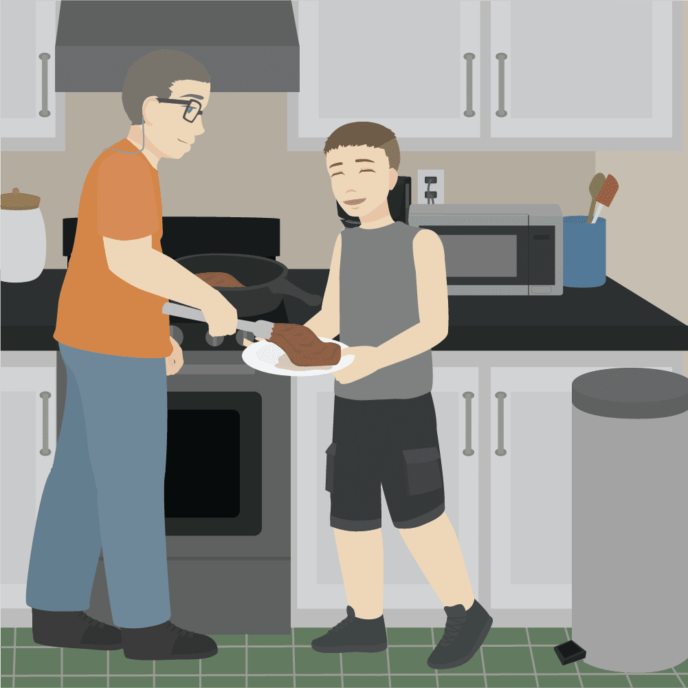 Get your teenager involved in the kitchen upstream parent clipart transparent