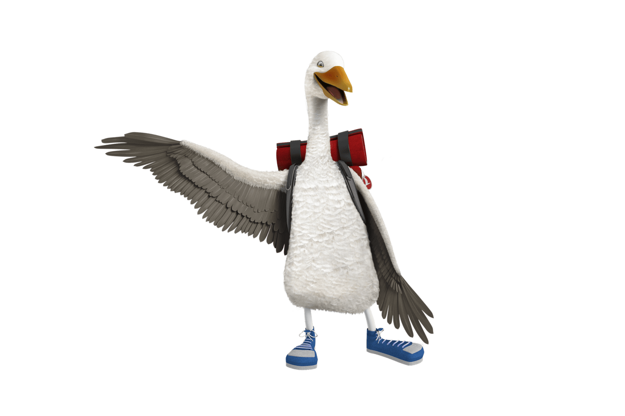 Goose pin page clipart photo 3