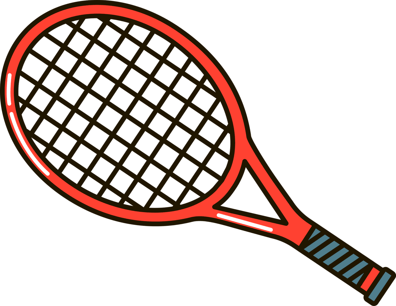 Tennis racket vector clipart images