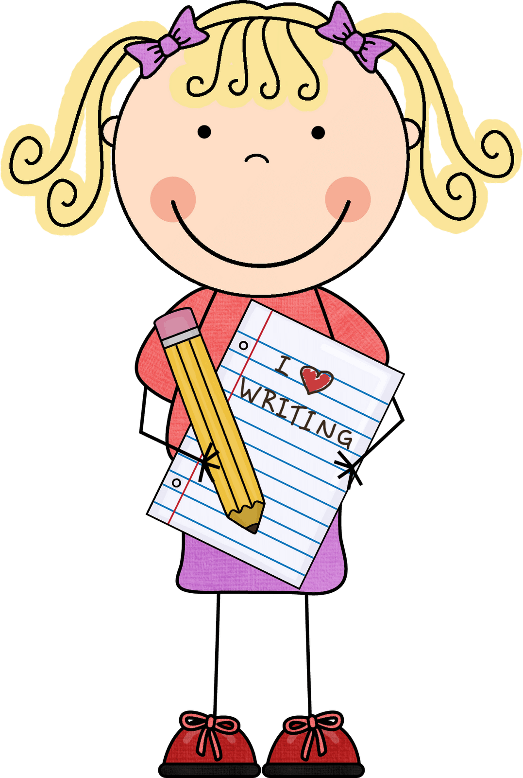 Student proud mama and some writing exercise ideas clipart vector