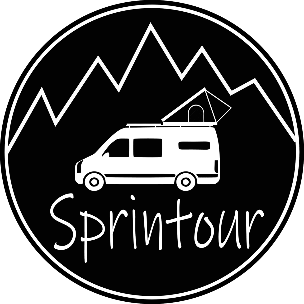 Camper ausbau vanlife und camping auf sprintour de clipart transparent