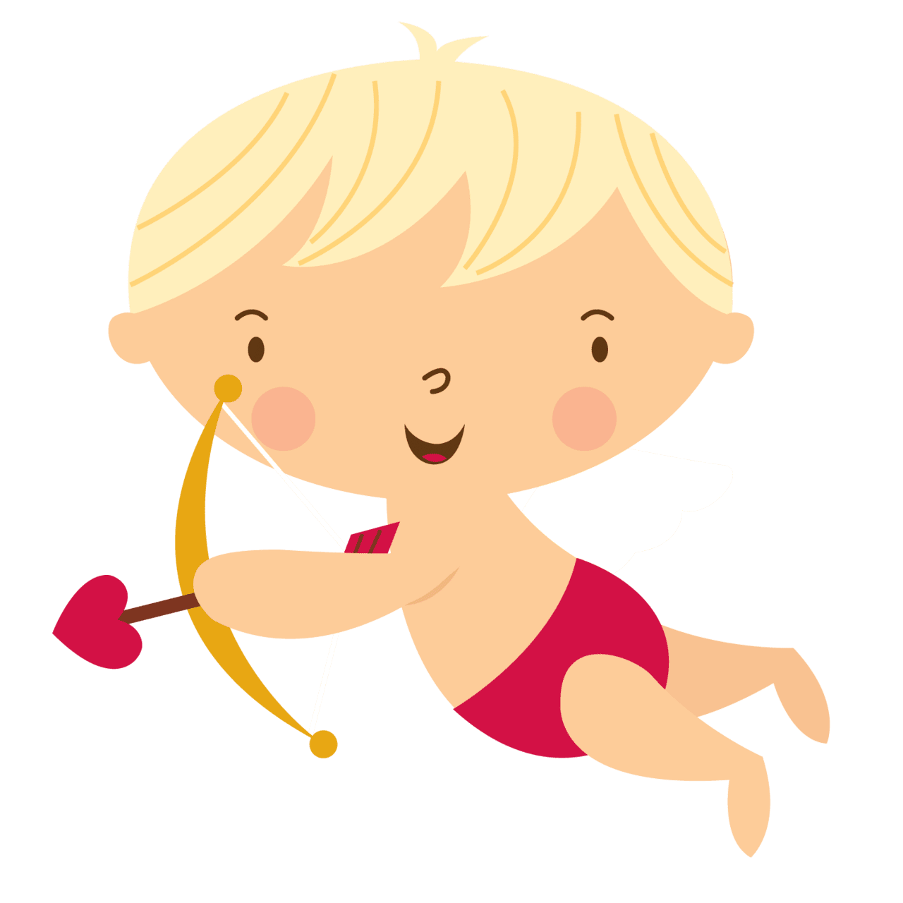 Cupid pin page clipart image 4